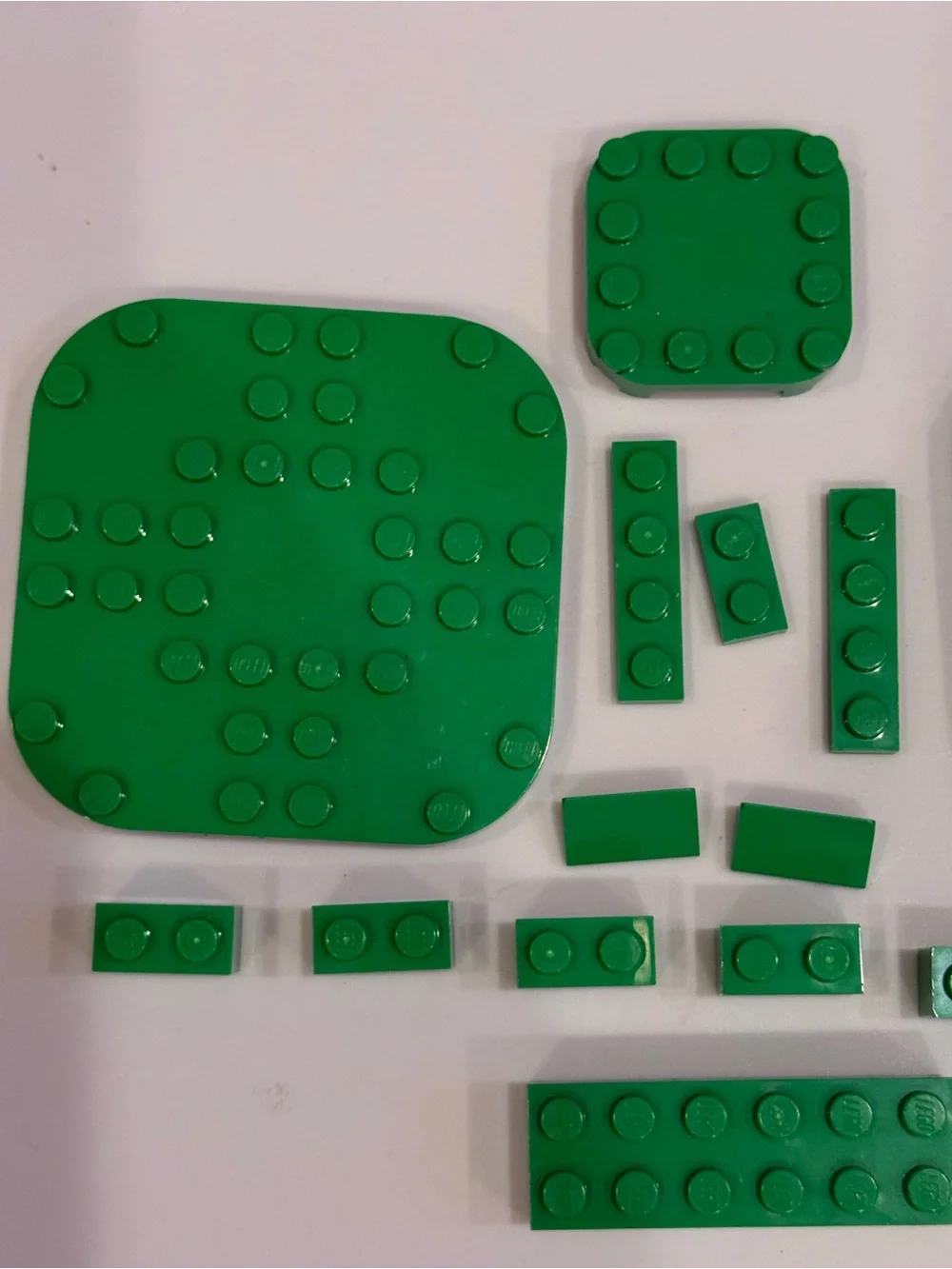 Lego green planks blocks pieces parts element lot